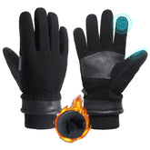 Handlandy winter gloves in black shell protecting hands from cold and moisture