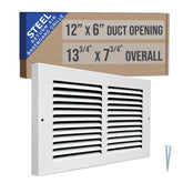 Handua 12x6 baseboard return grille enhances room airflow.