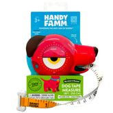 Handy Famm Roscoe dog tape measure with a real retractable blade for hands-on measuring.