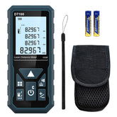 HANMATEK Laser Measure 328 ft front view for easy one-handed use.