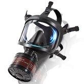 HANUU gas mask full-face respirator provides wide visibility for safer operation