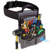 Hanvate Electrician Tool Pouch front view highlights rugged durability for daily use.