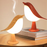 Haotao bird-table-lamp pair front view for warm and colorful lighting.