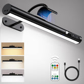 Hapfish motion sensor wall light on wall with adjustable brightness for artwork.