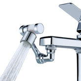 HAPPUP 1080° swivel faucet extender in brass with filter improves kitchen reach.