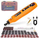 HARDELL mini cordless rotary tool with compact body for precise DIY carving and polishing