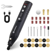 HARDELL Mini Rotary Tool with LED light for precise close-up carving.