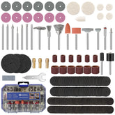 HARDELL rotary tool case with 227-piece kit for easy organization.