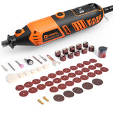HARDELL rotary tool front view highlighting the 180W motor for demanding DIY projects