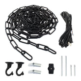 HARSKIYER Swag Light Kit 15ft chain ready for ceiling installations and decor.