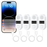 HASULL WiFi leak detector kit in kitchen setup with quick alerts