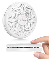 HATHEPHS Smoke & CO Detector front view demonstrates space-saving safety.