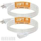Haultop clear extension cord 10 ft blends with decor for flexible lighting.