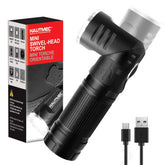 HAUTMEC rechargeable LED flashlight with 500lm for reliable outdoor illumination.