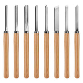 HAUTMEC 1-inch skew chisel for precise detailing in wood turning
