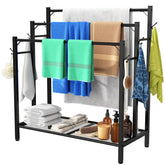 HavenlyYouth 3-tier towel rack with large storage for towels and linens