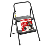 HBtower 2-Step Ladder with anti-slip pedals offers stable indoor use.