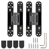 HBL' hidden door hinges 6 inch two-pack for concealed openings with smooth motion