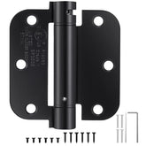 HBL self-closing hinges installed on a door for quiet closures