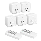 HBN remote control outlet with 100ft range for wireless control from across the room.