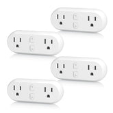 HBN Smart Plug dual outlet with independent controls for energy management at home.
