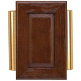 Heath Zenith Chime Kit front view: warm wooden doorbell with a welcoming vintage vibe.