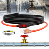 HEATIT thermostat control close-up for precise pipe temperature regulation.