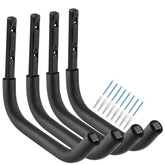Heavdace garage hook with 12-4inch arm for heavy tools and ladders.