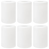 Hedume white frosted glass shade pack six for easy fixture installation