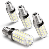 Heifymi E12 candle LED bulb in chandelier delivers bright 6000K daylight.