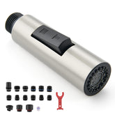 HEISOK metal faucet head in brushed nickel for durable kitchen use