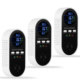 Hembisen 5-in-1 detector with AC plug shows real-time gas and CO readings.