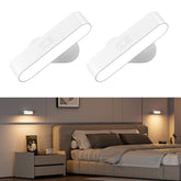 Hensam battery-operated wall sconce in dual pack provides cordless ambiance for living rooms.