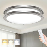 hepside LED ceiling light remote closeup showing easy dimming for any room