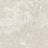 Heroad peel-and-stick wallpaper beige forest animals for an easy wall refresh.
