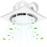 Heromind bathroom exhaust fan light delivers 110 CFM for fast moisture control.