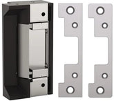 HES 5000C strike body in satin stainless steel for reliable access control