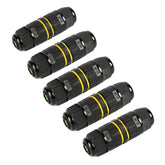 HFJY IP68 outdoor junction box with 2‑way 3‑pin connector for weatherproof wiring protection