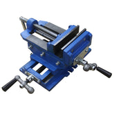 HFS 2-Way 4-Inch Cross Slide Vise front view for precise milling on wood and metal