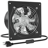 HG Power 10-inch exhaust fan front view with damper for efficient air removal