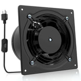 HG Power 6-inch wall-mount exhaust fan on wall, delivering efficient ventilation for kitchens.