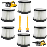 HHLZDHH DCV501HB replacement filters for DeWalt 20V vacuums, six-pack.