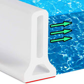 Hi-Na collapsible threshold water dam front view for reliable water containment.