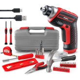 Hi-Spec 35pc red tool kit case organized for quick repairs