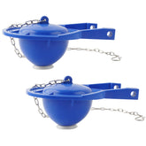 Hibbent 2-pack flapper with blue oversized seal for TOTO 3-inch valves.