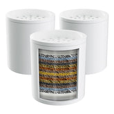 Hibbent 3-pack shower filter cartridges pack-shot for softer hair