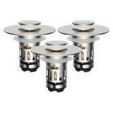 Hibbent 3-in-1 sink drain strainer with pop-up stopper catches hair and debris.
