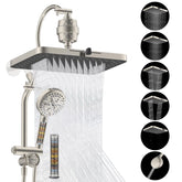 Hibbent 5-spray 13-inch rainfall shower head with wide coverage for a spa-like shower