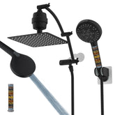 Hibbent all-metal 10in rainfall head shows broad spray and rust resistance for long-lasting use.