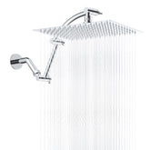 Hibbent all-metal rain shower head with cUPC certification offers powerful rainfall